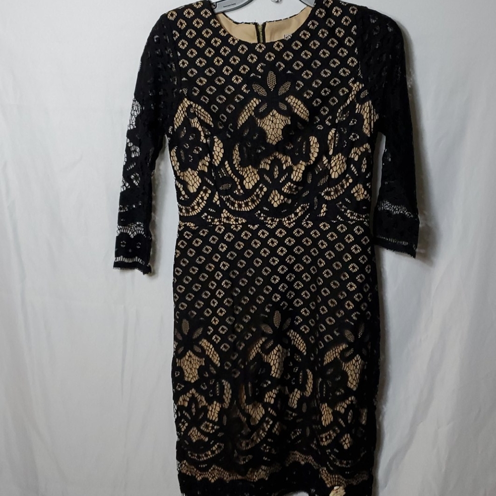 Black and Khaki long Steve short dress